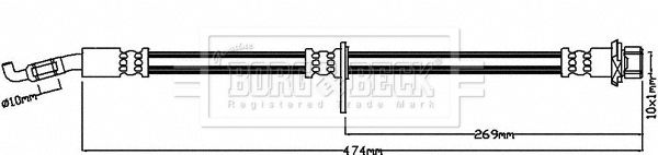 BORG & BECK Pidurivoolik BBH8227